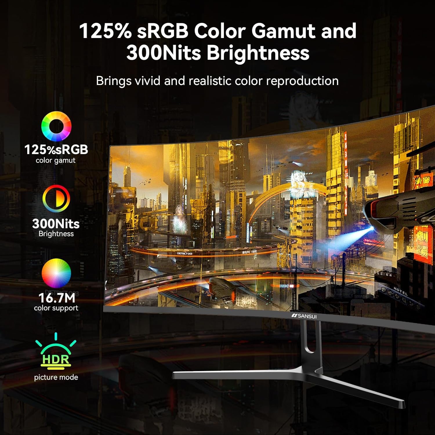 32 Inch Curved 240Hz Gaming Monitor High Refresh Rate, FHD 1080P Gaming PC Monitor HDMI DP1.4, Curved 1500R, 1Ms MPRT, Hdr,Metal Stand,Vesa Compatible(Dp Cable Incl.)