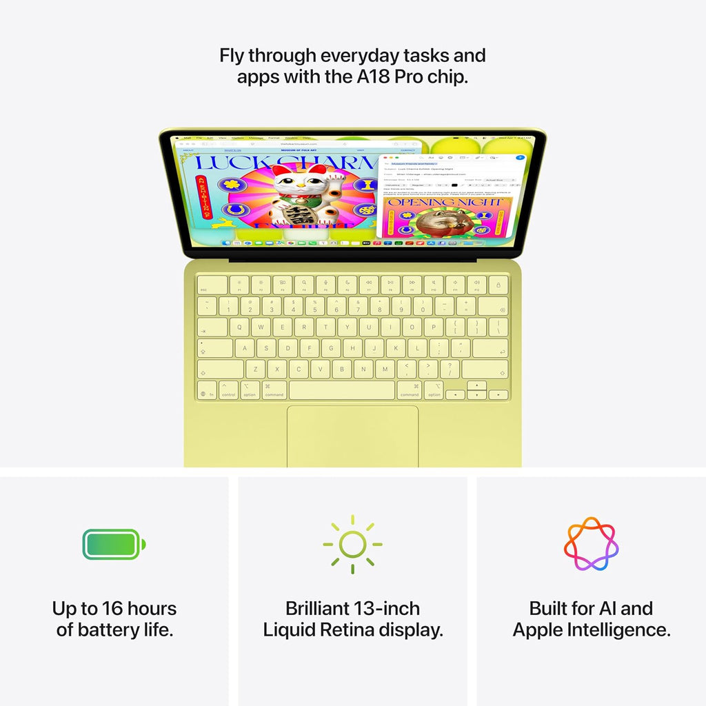 2026 Macbook Neo 13-Inch Laptop with A18 Pro Chip: Built for AI and  Intelligence, Liquid Retina Display, 8GB Unified Memory, 256GB SSD Storage, 1080P Facetime HD Camera; Indigo