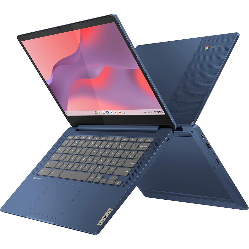 Flagship Chromebook, 14'' FHD Touchscreen Slim Thin Light Laptop Computer, 8-Core Mediatek Kompanio 520 Processor, 4GB RAM, 64GB Emmc, Wifi 6,Chrome OS, Abyss Blue