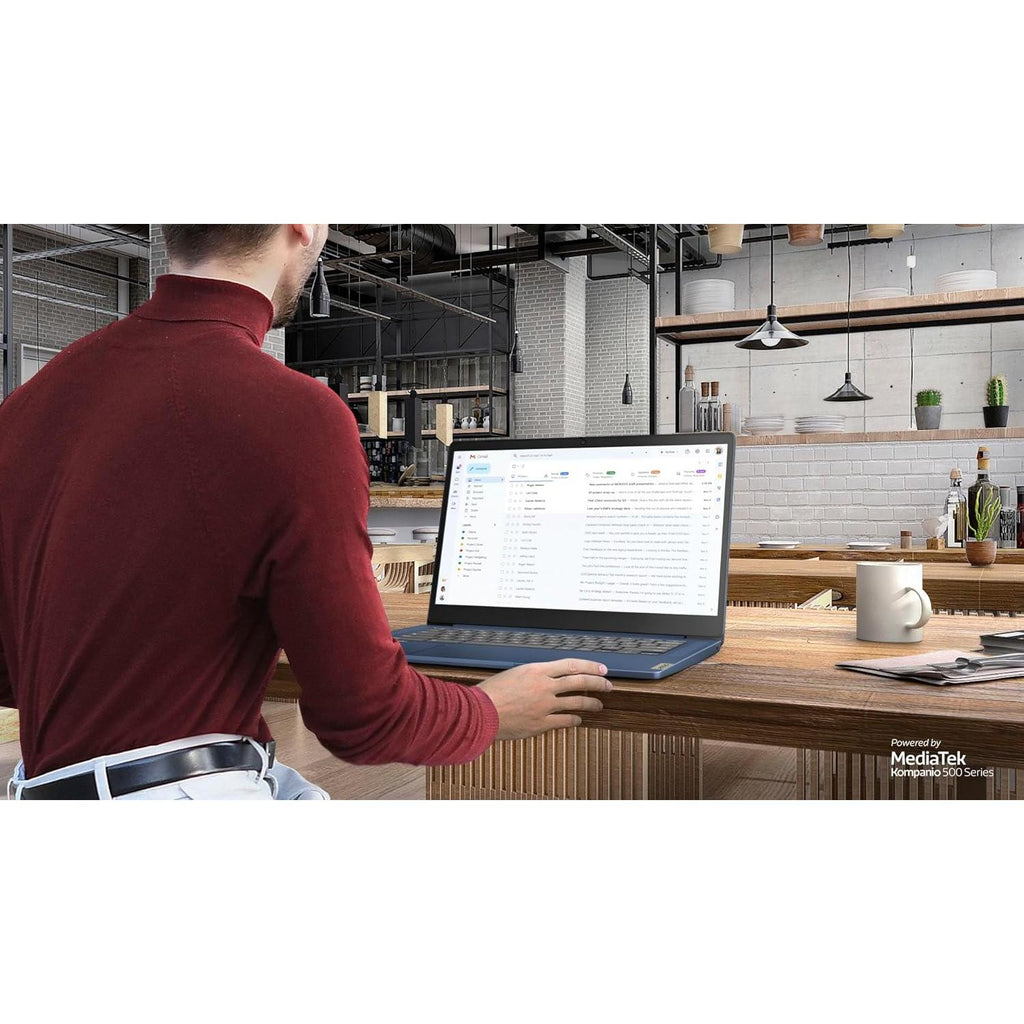Flagship Chromebook, 14'' FHD Touchscreen Slim Thin Light Laptop Computer, 8-Core Mediatek Kompanio 520 Processor, 4GB RAM, 64GB Emmc, Wifi 6,Chrome OS, Abyss Blue