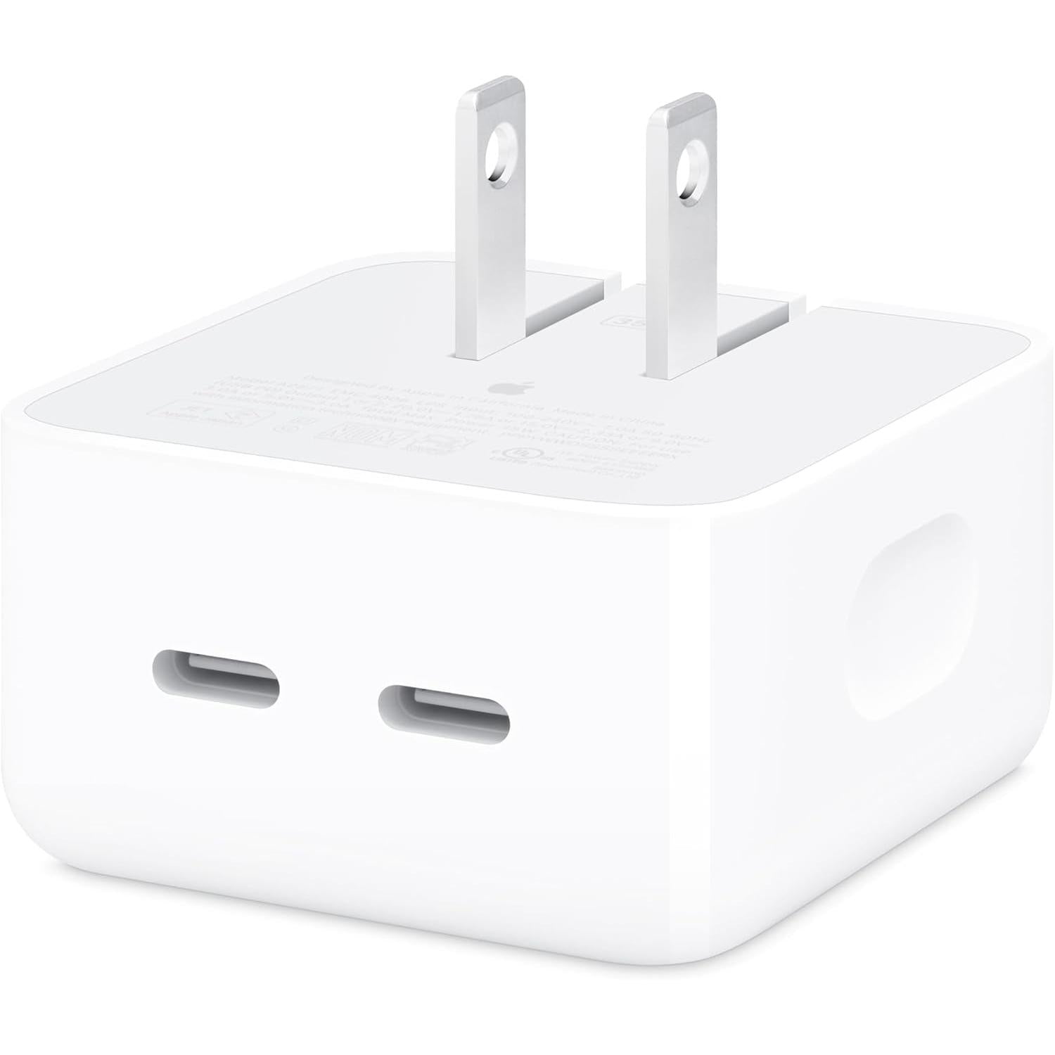 35W Dual USB-C Port Compact Power Adapter: Fast and Convenient Charging, Type C Wall Charger