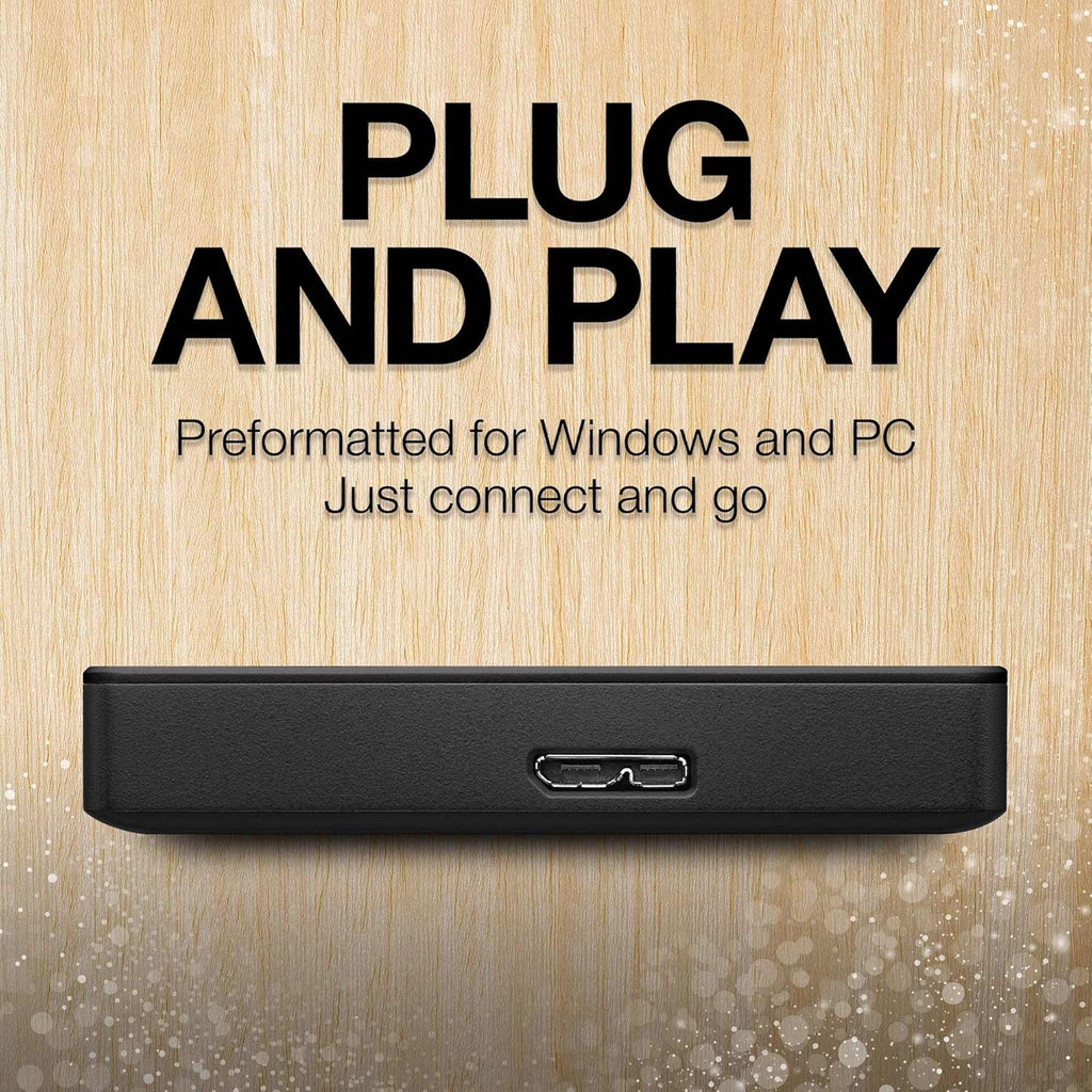 Portable 2TB External Hard Drive HDD — USB 3.0 for PC, Mac, Playstation, & Xbox -1-Year Rescue Service (STGX2000400)