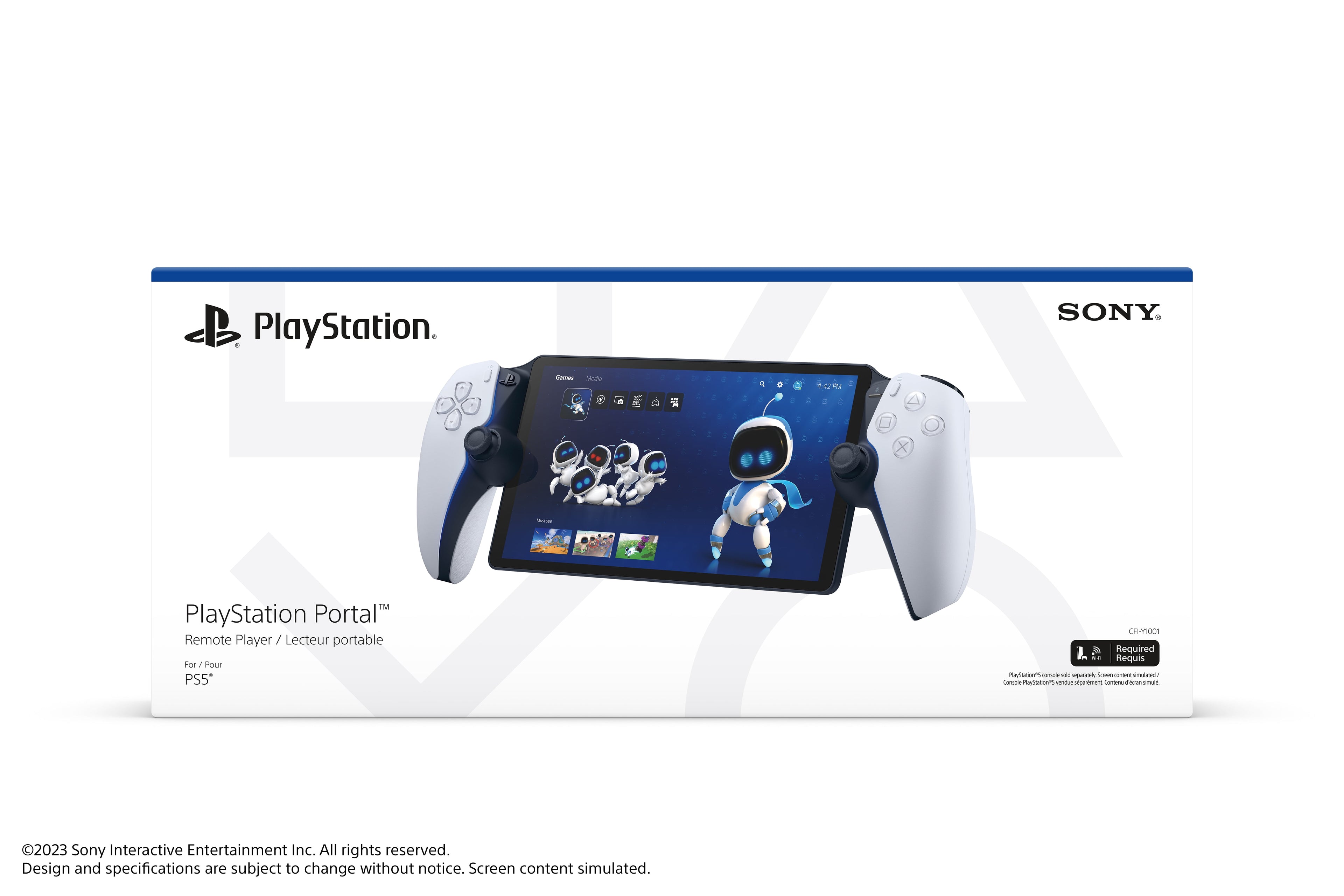 Elevate Your Gaming Experience with the Sony PlayStation Portal Remote Player for PS5 - Sleek White Design for Online Gaming and HD Streaming