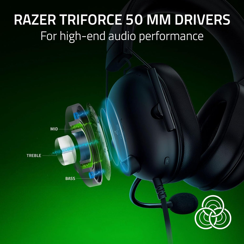 Blackshark V2 X Xbox Gaming Headset: 50Mm Drivers - Cardioid Mic - Lightweight - Comfortable, Noise Isolating Earcups - for Xbox Series X, Series S, PS5, PC, Switch via 3.5Mm Audio Jack - Black