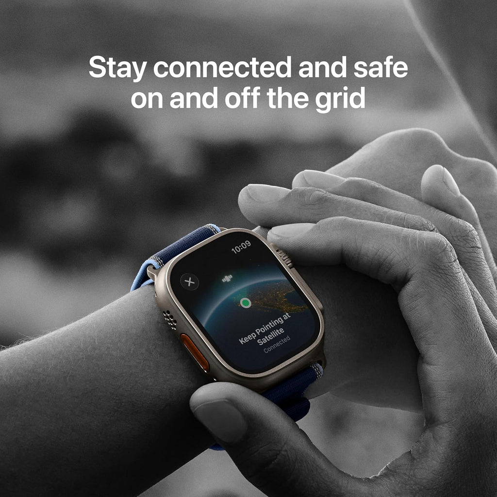 Watch Ultra 3 [GPS + Cellular 49Mm] Running & Multisport Smartwatch W/Rugged Titanium Case W/Black Ocean Band. Satellite Communications, Advanced Health & Fitness Tracking