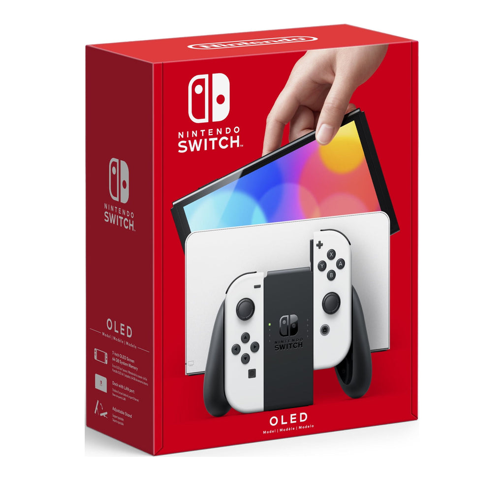 Elevate Your Gaming Experience with the Nintendo Switch OLED Model Console – 64GB with Stylish White Joy-Con Controllers