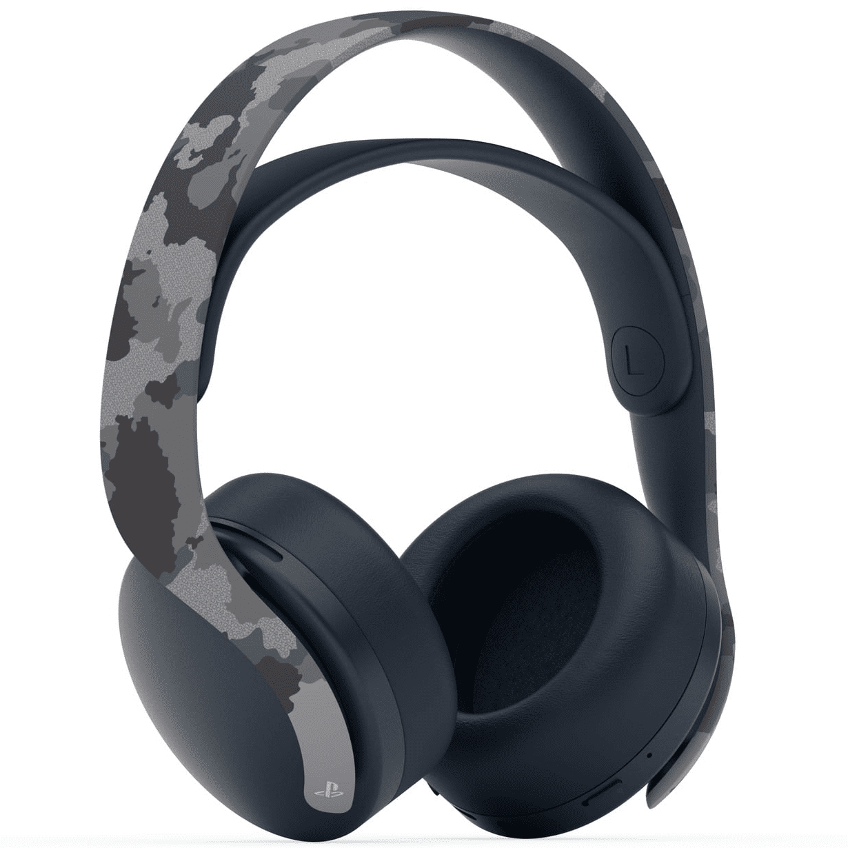 Experience Immersive Gaming with the PS5 Pulse 3D Wireless Headset in Stylish Gray Camouflage