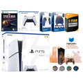 Unleash Epic Gaming Adventures with the Playstation 5 Slim Disc Bundle - Includes Spider-Man: Miles Morales, Extra Controller, Pro Gamer Kit, and 1 Year Extended Warranty