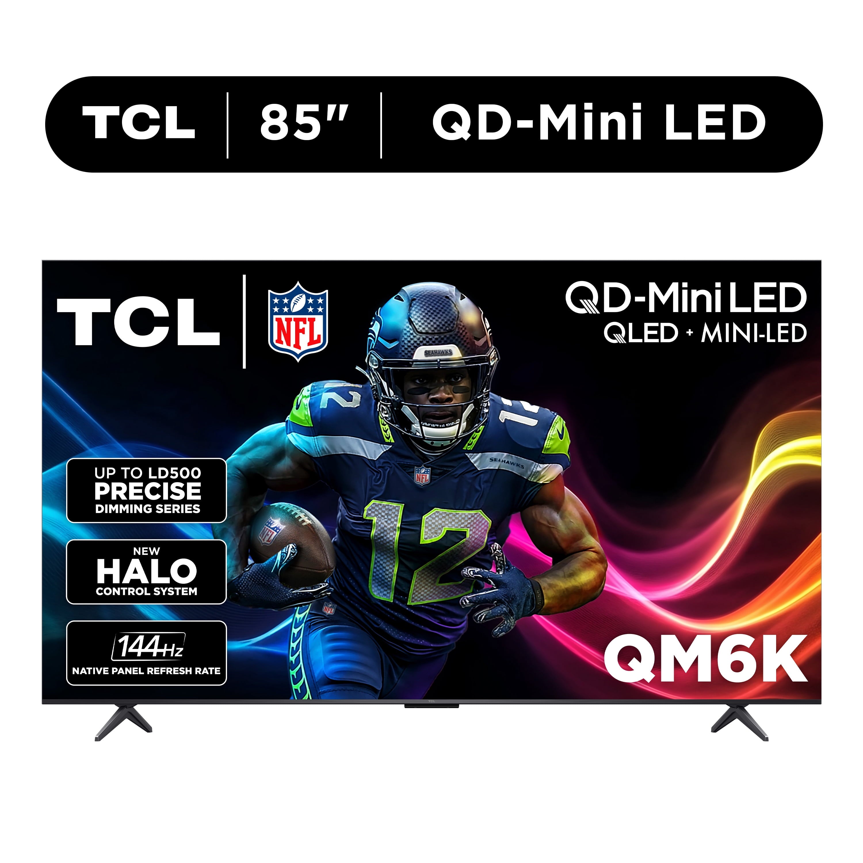 Experience the Ultimate 85" QLED 4K UHD Smart TV - TCL QM6K Series with Dolby Atmos, Game Accelerator, and Google TV for Unmatched Entertainment
