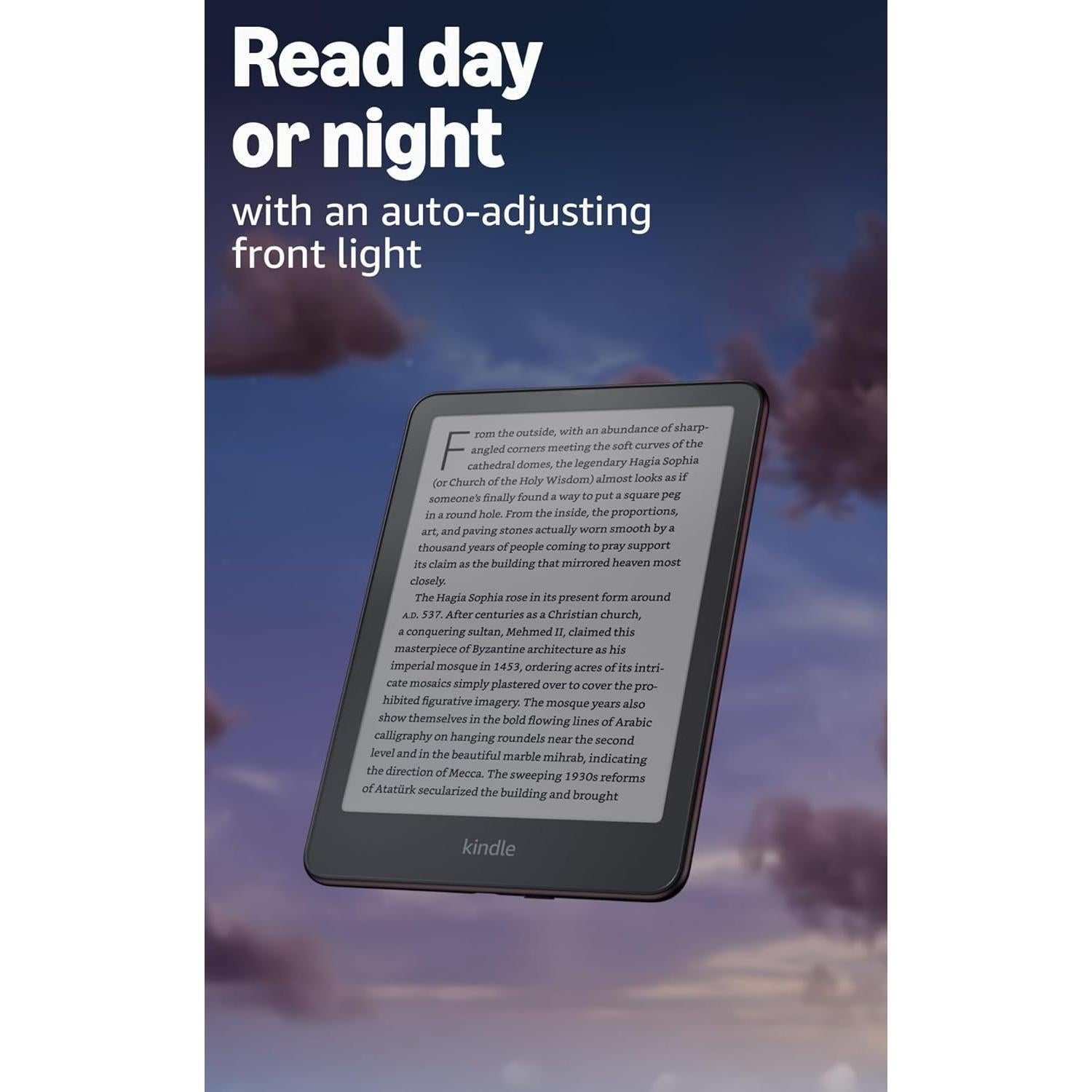 Kindle Paperwhite Signature Edition 32GB (Newest Model) – 20% Faster with Auto-Adjusting Front Light, Wireless Charging, and Weeks of Battery Life – Metallic Black