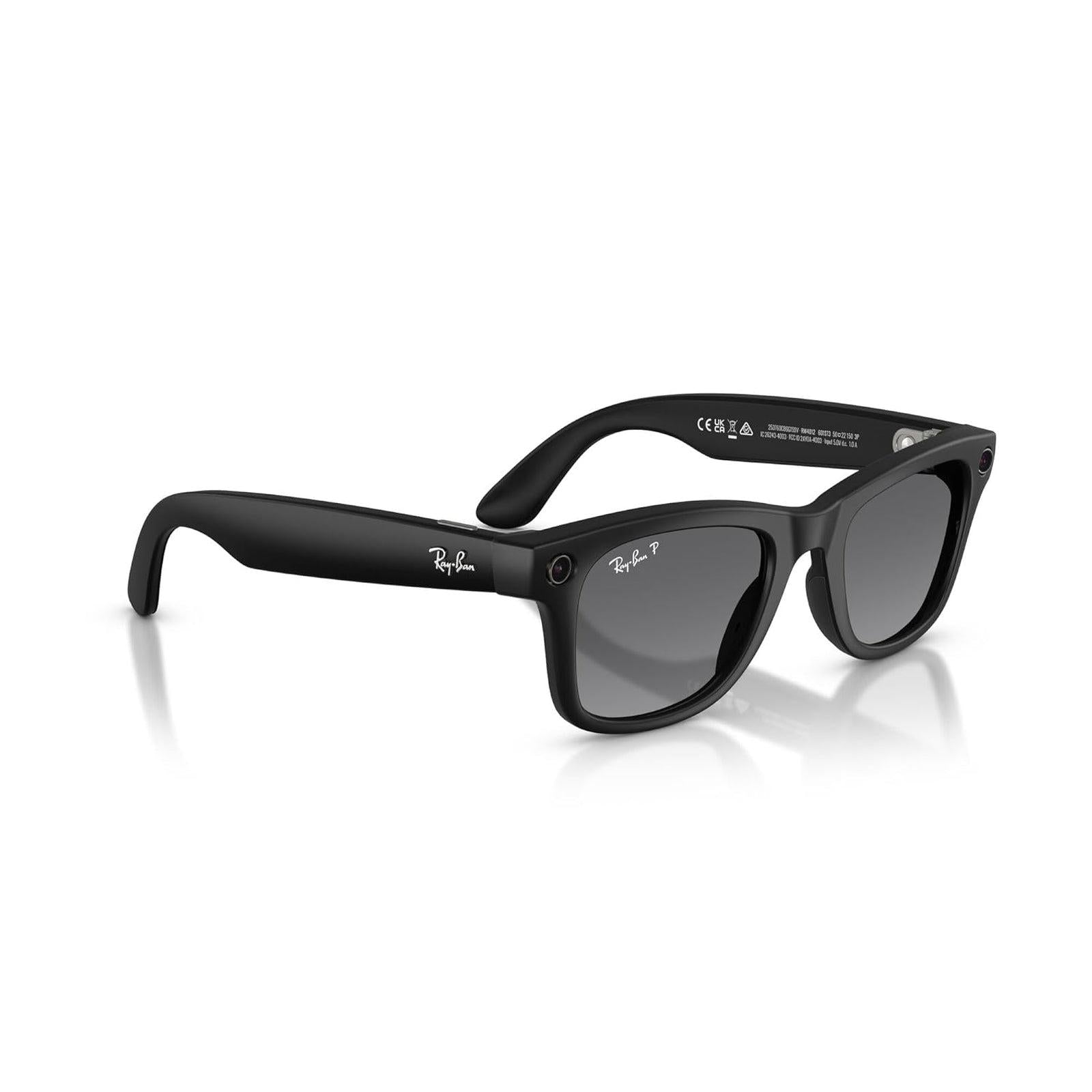 Ray-Ban Meta (Gen 2), Wayfarer, Matte Black | Smart AI Glasses for Men, Women — 2X Battery Life — 3K HD Resolution — 12 MP Ultra-Wide Camera, Audio, Video — Polarized Gradient Graphite Lenses