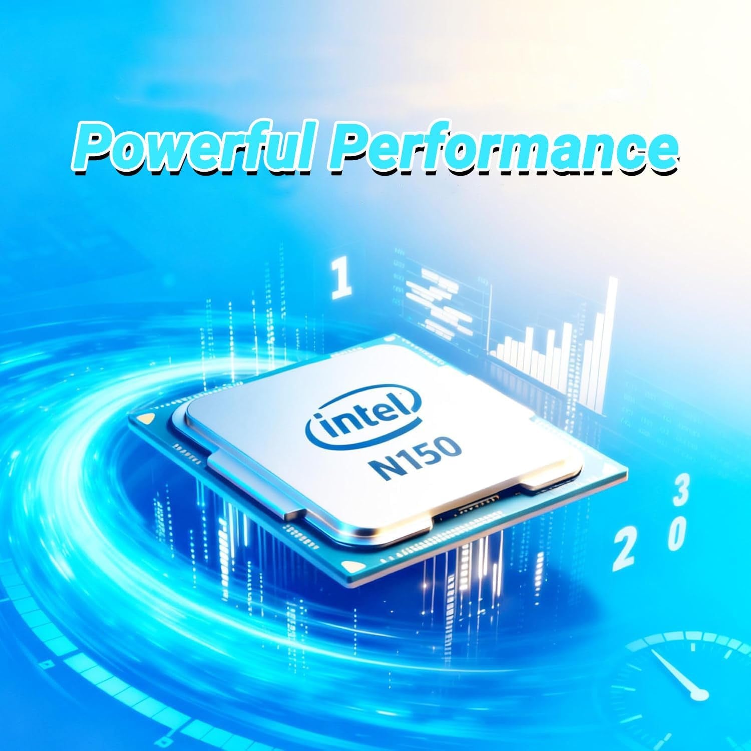 Ultrabook Laptop with Copilot AI • 2026 Edition • Latest Intel 4-Core N150 CPU • 8GB RAM • 128GB SSD + 1TB Cloud Storage • Microsoft 365 • Windows 11 • Thin & Portable • W/O Mouse