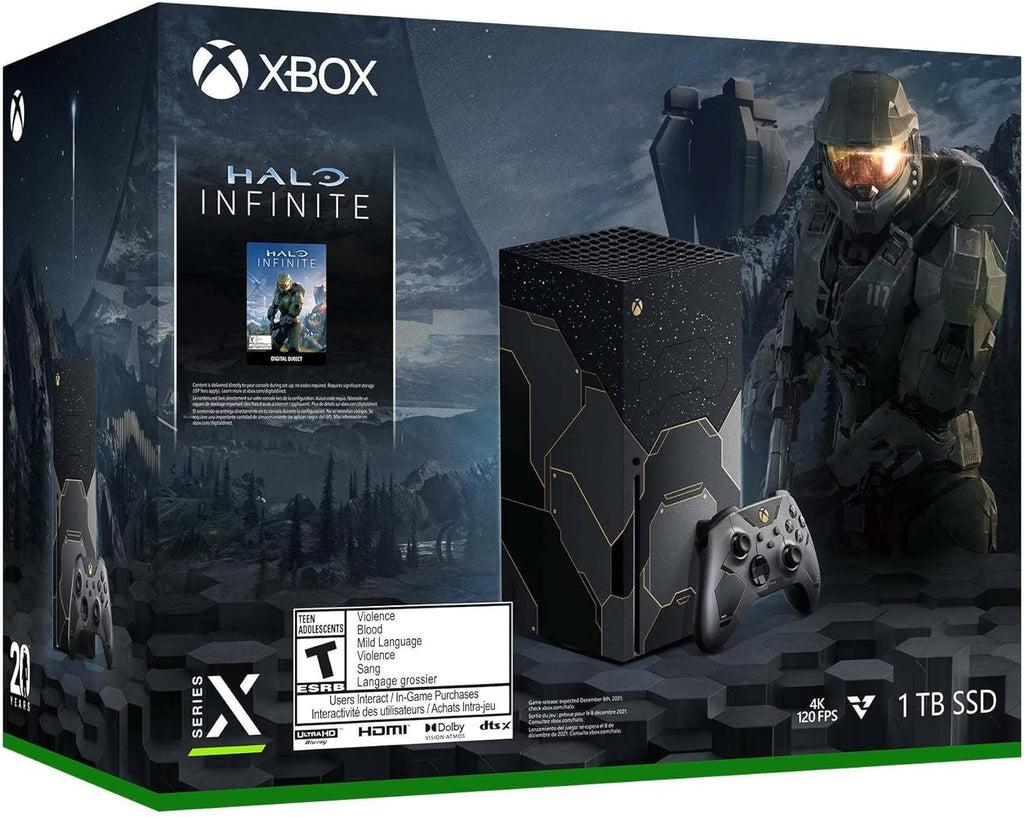 1TB Xbox Series X Halo Infinite Limited Edition Bundle - Backward Compatible with Thousands of Games, 16GB GDDR6 Memory, 4K UHD Blu-Ray, up to 8K HDR