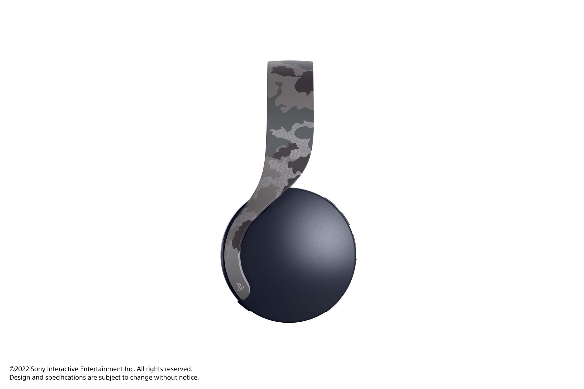 Experience Immersive Gaming with the PS5 Pulse 3D Wireless Headset in Stylish Gray Camouflage