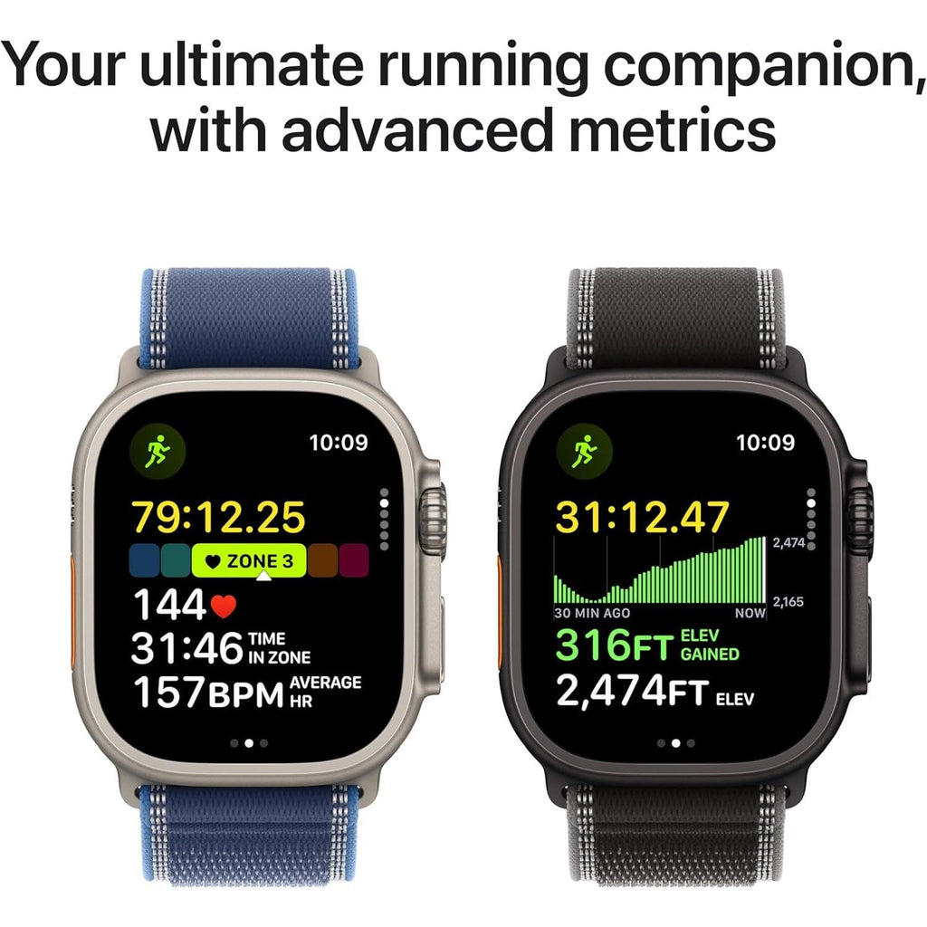 Watch Ultra 3 [GPS + Cellular 49Mm] Running & Multisport Smartwatch W/Rugged Titanium Case W/Black Ocean Band. Satellite Communications, Advanced Health & Fitness Tracking