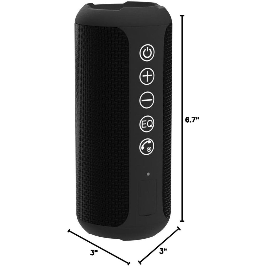 Portable Bluetooth Speaker (1Nd Gen), IPX7 Waterproof, Wireless, Big Sound and Deep Bass, TWS Pairing, 30Hrs of Playtime, for Home/Party/Outdoor/Beach, Birthday Gifts for Men Women - Black