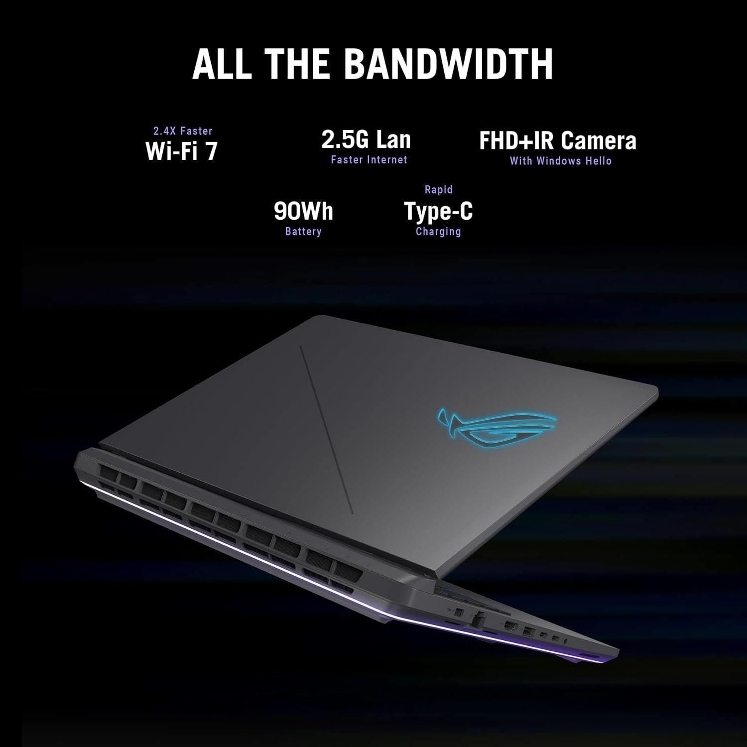 ROG Strix G16 (2025) Gaming Laptop, 16” FHD+ 16:10 165Hz/3Ms Display, NVIDIA® Geforce RTX™ 5060 Laptop GPU, Intel® Core™ I7 Processor 14650HX, 16GB DDR5, 1TB Gen 4 SSD, Wi-Fi 7, Windows 11 Home