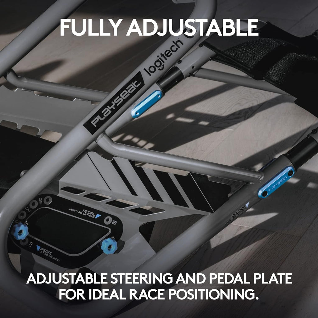 Trophy - Logitech G Edition Sim Racing Cockpit | Fully Adjustable | Direct Drive Support | Lightweight & Robust | Absolute Comfort Actifit