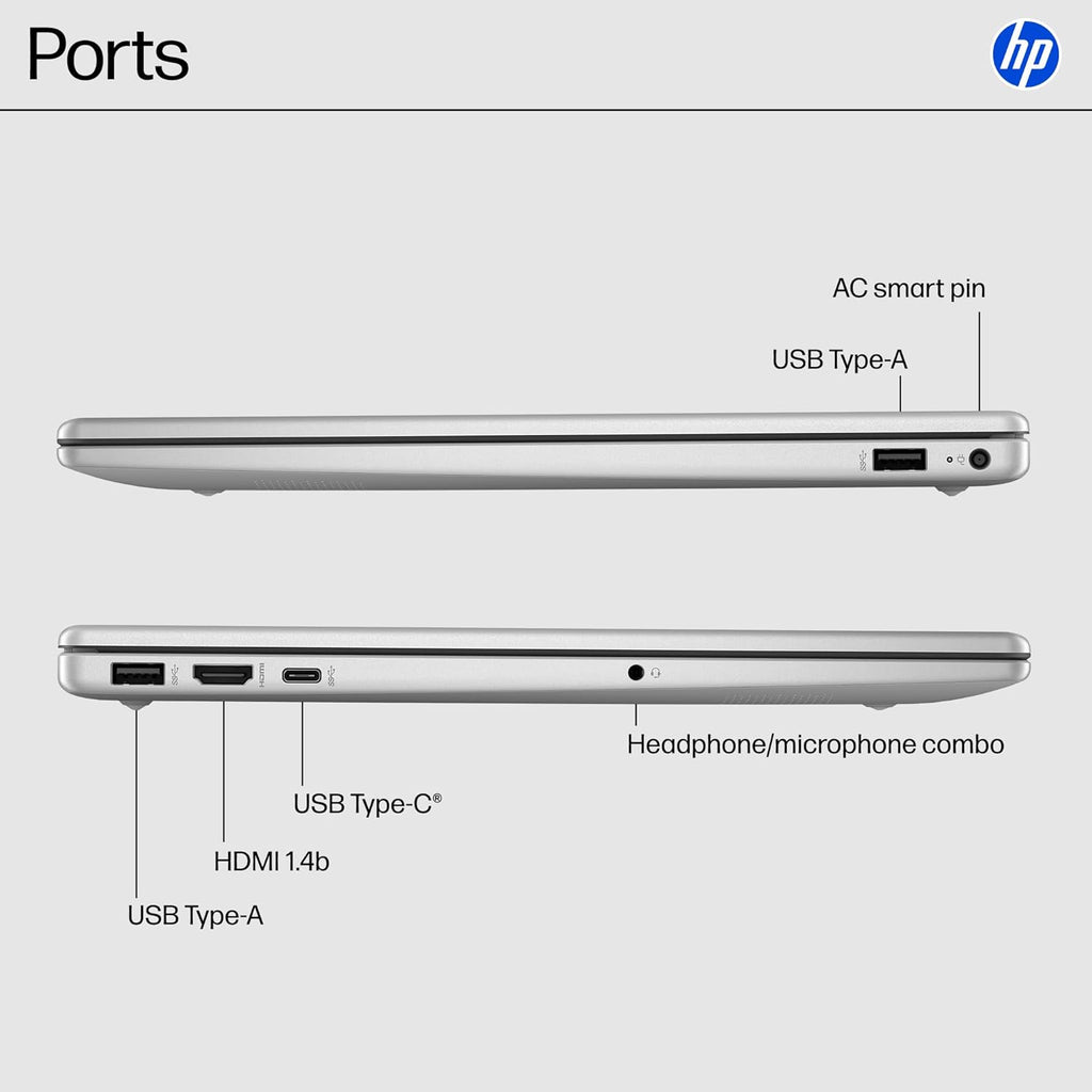 15.6 Inch Laptop, HD Touchscreen Display, AMD Ryzen 3 7320U, 8 GB RAM, 128 GB SSD, AMD Radeon Graphics, Windows 11 Home in S Mode, Natural Silver, 15- Fc0099Nr