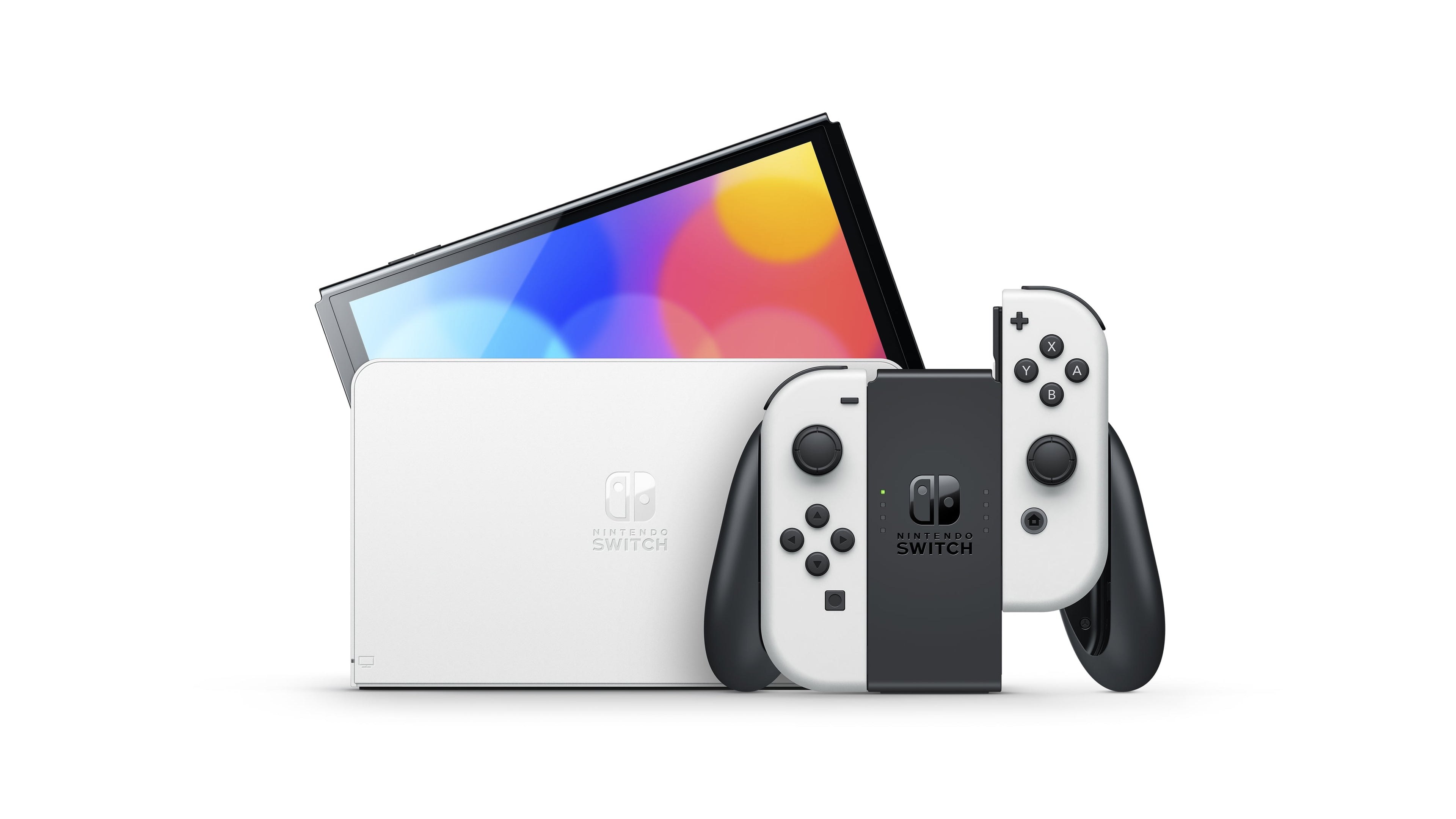 Elevate Your Gaming Experience with the Nintendo Switch OLED Model Console – 64GB with Stylish White Joy-Con Controllers