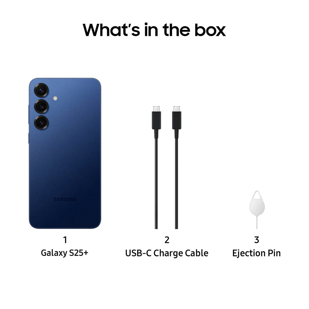 Experience the Future with Galaxy S25+ 256GB Unlocked Android Smartphone - Stunning 50MP Camera, 8K Video, and Long-lasting Battery in Navy