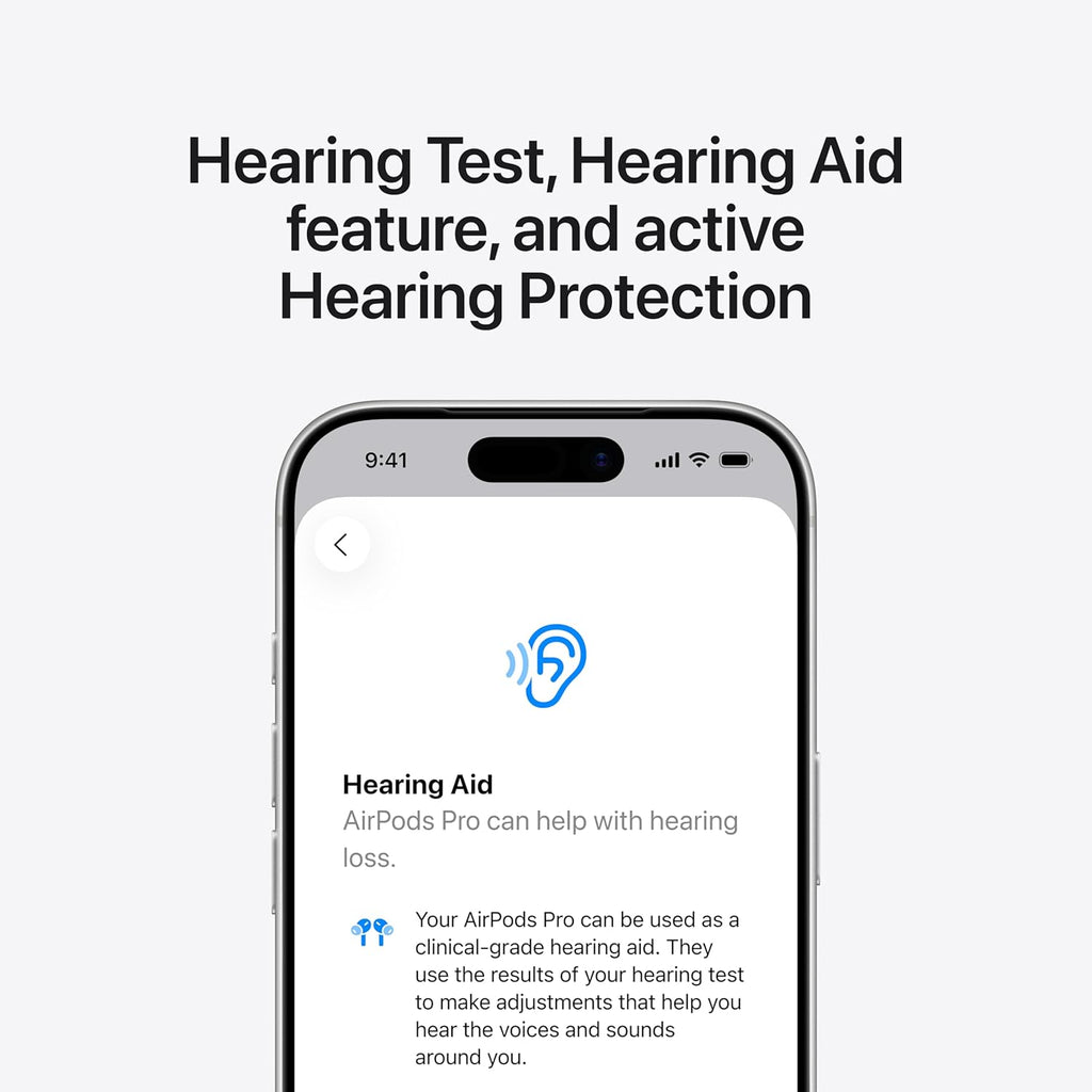 Airpods Pro 3 Wireless Earbuds, Active Noise Cancellation, Live Translation, Heart Rate Sensing, Hearing Aid Feature, Bluetooth Headphones, Spatial Audio, High-Fidelity Sound, USB-C Charging