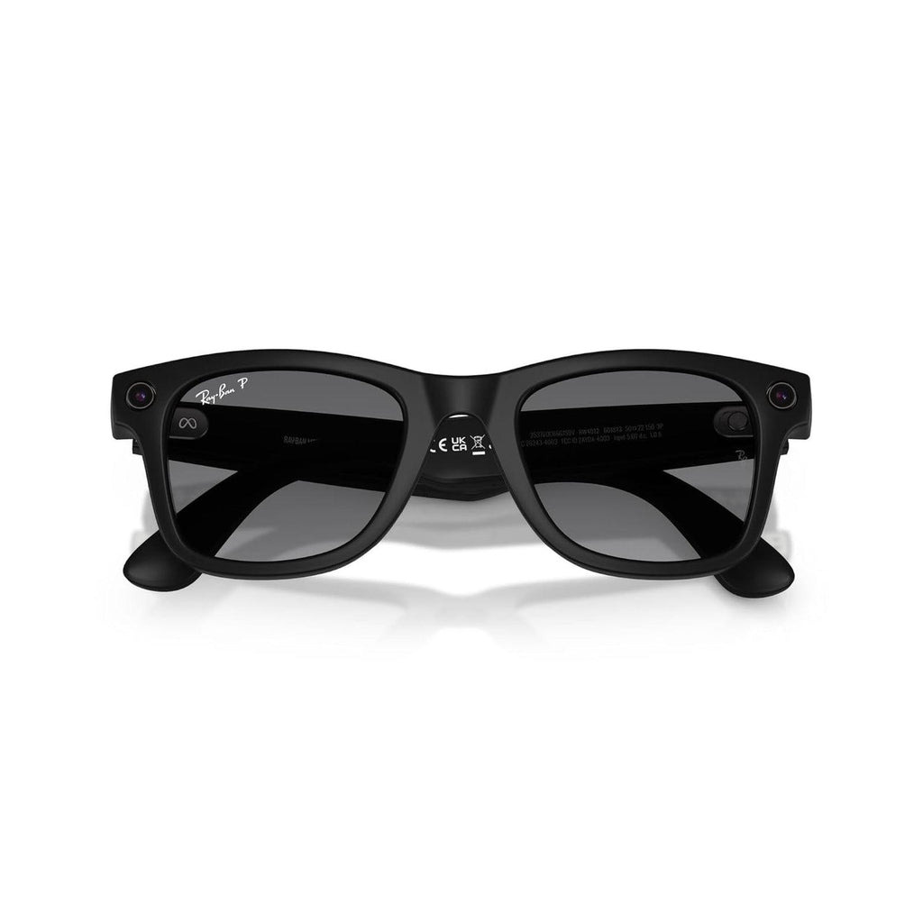 Ray-Ban Meta (Gen 2), Wayfarer, Matte Black | Smart AI Glasses for Men, Women — 2X Battery Life — 3K HD Resolution — 12 MP Ultra-Wide Camera, Audio, Video — Polarized Gradient Graphite Lenses
