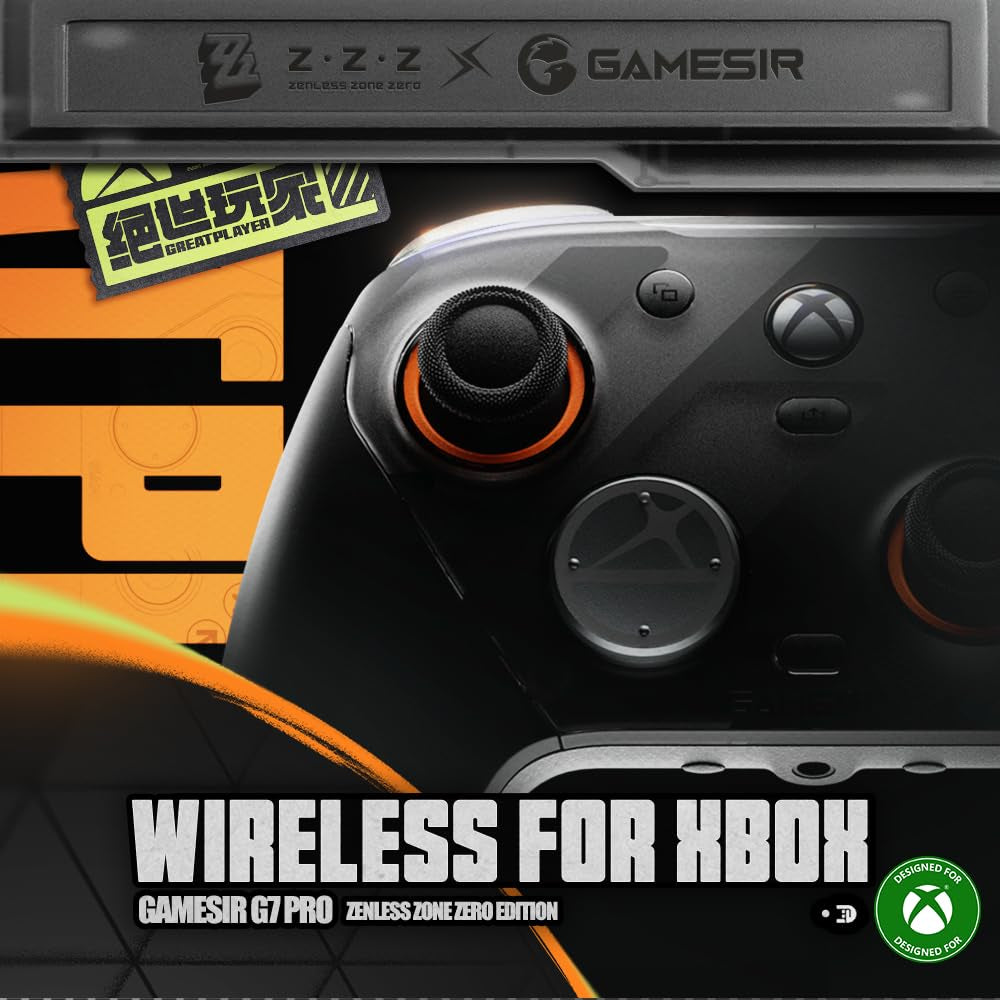 G7 Pro Wireless Gaming Controller - Officially Licensed for Xbox Series X|S, Xbox One, Windows PC & Android, TMR Joysticks, 1000Hz Polling Rate, Charging Dock- Zenless Zone Zero Edition