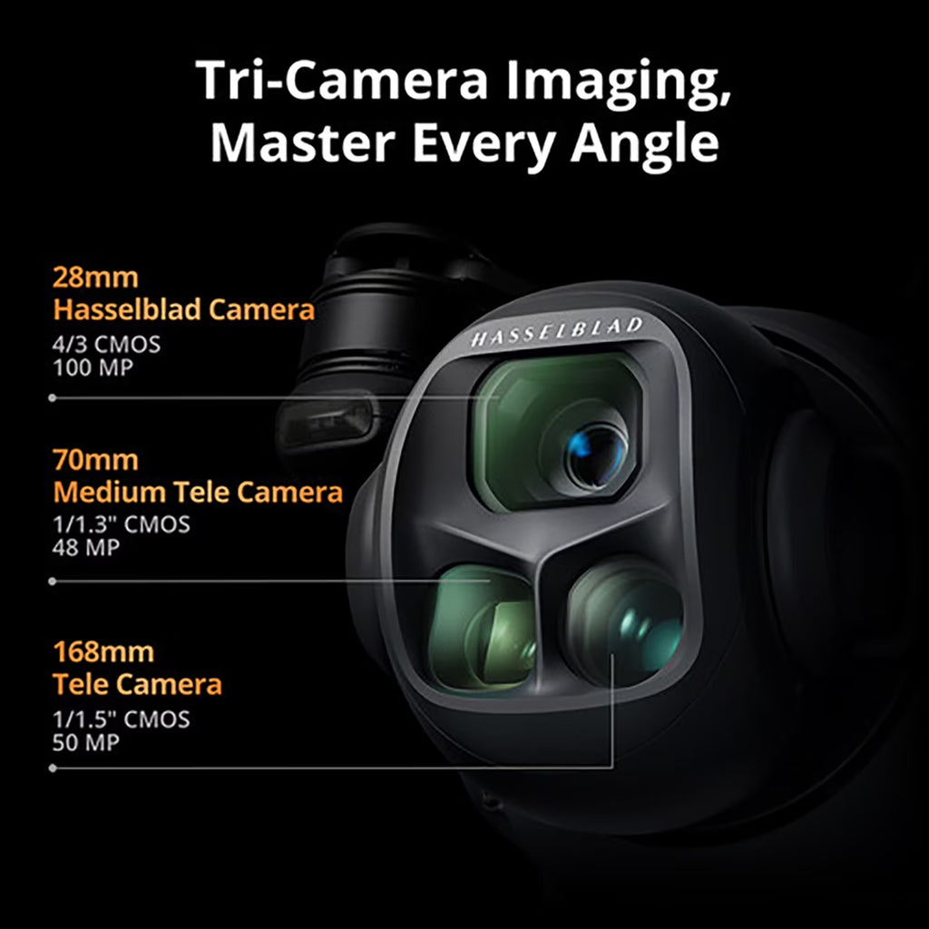 Mavic 4 Pro Triple Camera Flagship Drone Creator Combo ( RC Pro 2), 512GB Onboard Storage, 100MP Hasselblad Camera, 6K HDR Video, 0.1-Lux Nightscape, Obstacle Sensing Bundle with Deco Gear Kit