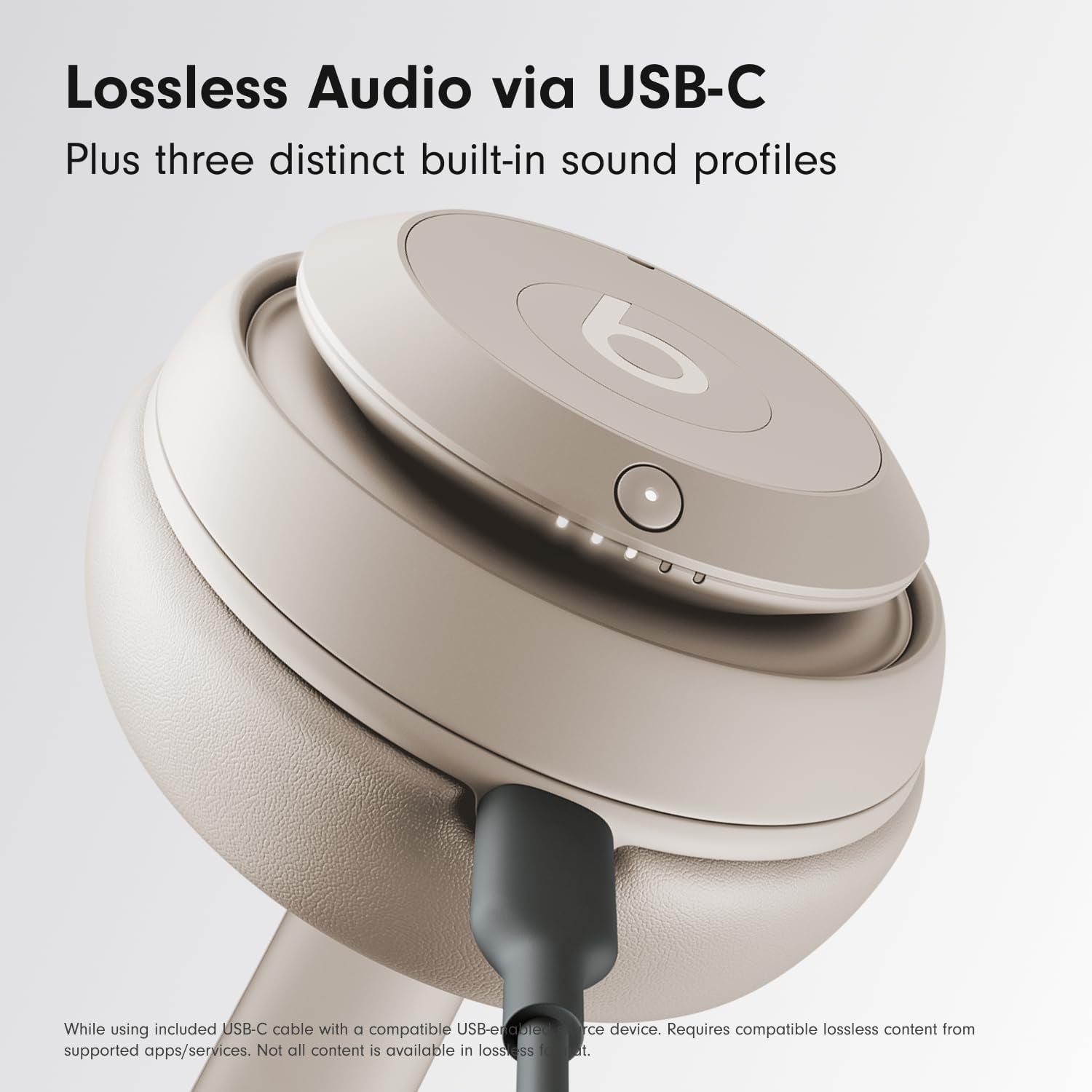Studio Pro Premium Wireless Over-Ear Headphones- up to 40-Hour Battery Life, Active Noise Cancelling, Great for Travel & Commuting, USB-C Lossless Audio, Apple & Android Compatible - Sandstone