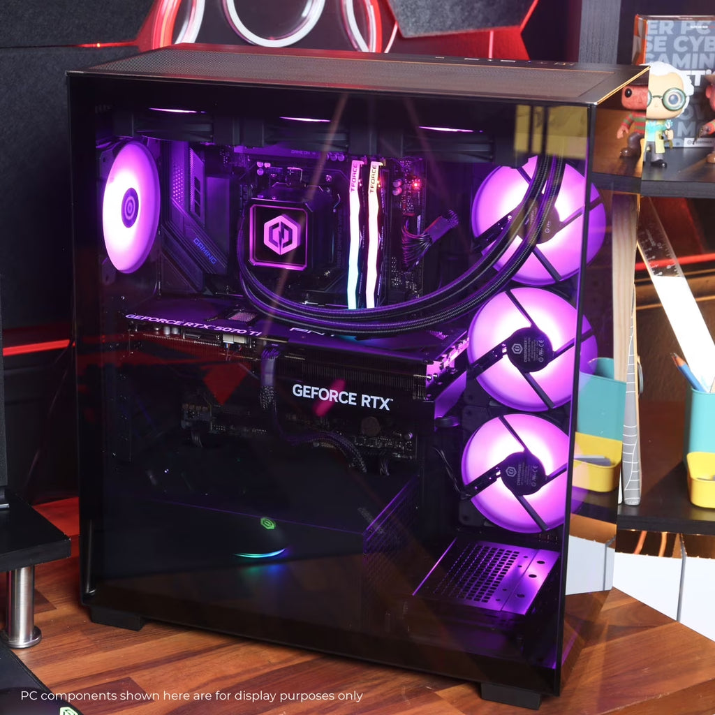 Gamer Supreme Gaming Desktop, AMD Ryzen 7 9800X3D, NVIDIA Geforce RTX 5070 Ti 16GB, 32GB DDR5, 2TB SSD, Black, SLC7700WST