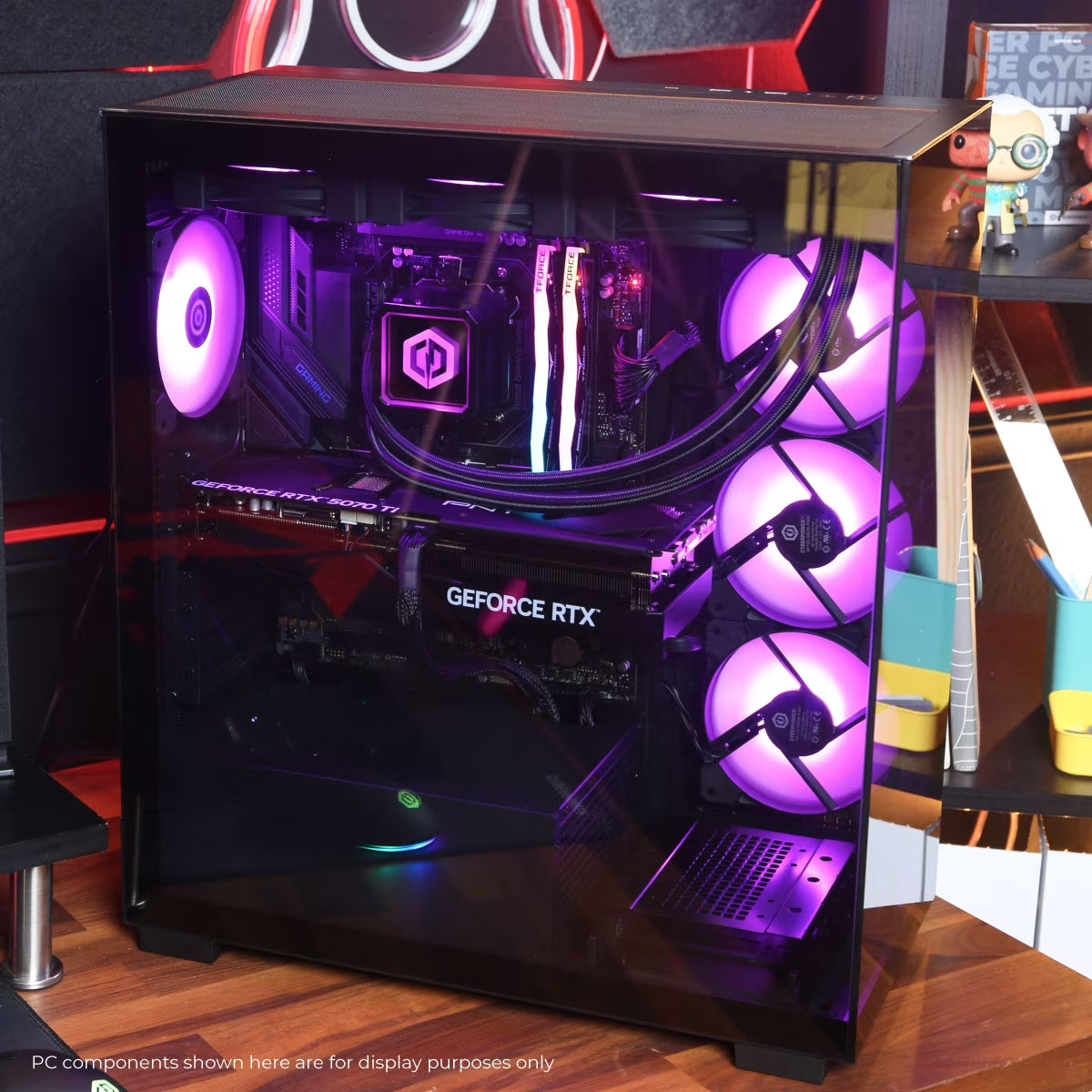 Gamer Supreme Gaming Desktop, AMD Ryzen 7 9800X3D, NVIDIA Geforce RTX 5070 Ti 16GB, 32GB DDR5, 2TB SSD, Black, SLC7700WST