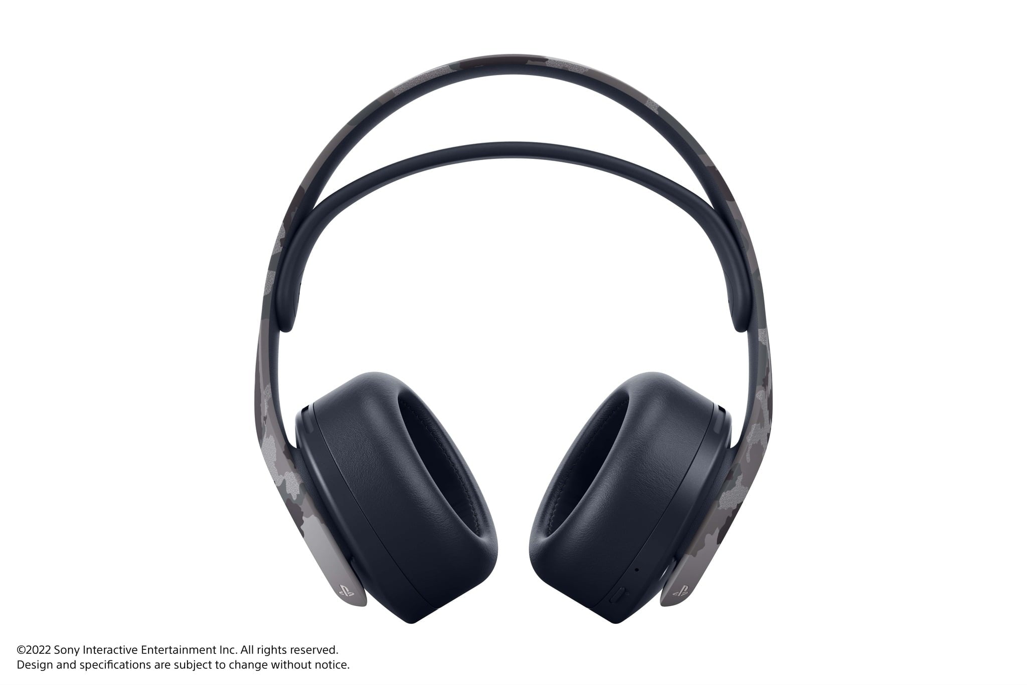 Experience Immersive Gaming with the PS5 Pulse 3D Wireless Headset in Stylish Gray Camouflage