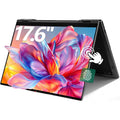 17.6" FHD Laptop, Convertible Laptop with Quad-Core(Up to 2.9Ghz), 16GB RAM 640GB Storage, Backlit Keyboard, Fingerprint Reader, Wifi 6, BT5.2, 100% Srgb, USB-C (Charging, Data, Display)