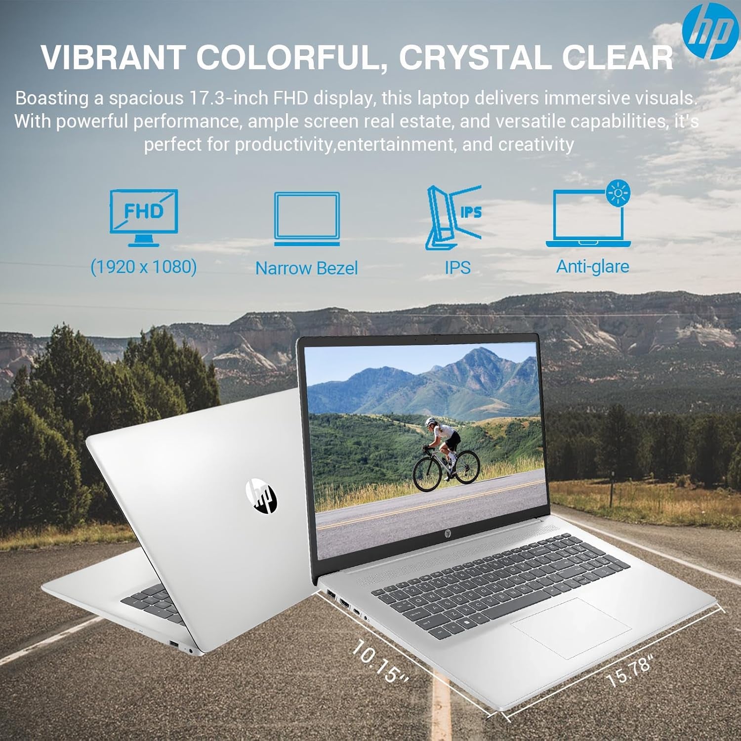 17 Inch Laptop Computer, 17.3 IPS FHD Business Laptop PC, AMD Ryzen 5 6-Core, 32GB RAM 1TB SSD, Windows 11 Pro, 10-Key Number Pad