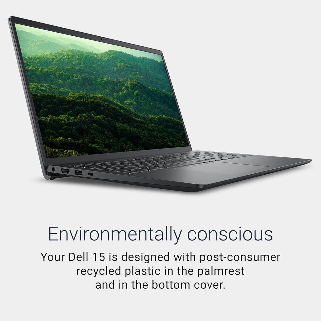 15 Laptop Dc15250-15.6-Inch FHD 120Hz Display, Intel Core 3 Processor 100U, 8GB DDR4 RAM, 512GB SSD, Intel UHD Graphics, Windows 11 Home, Onsite Service - Carbon Black