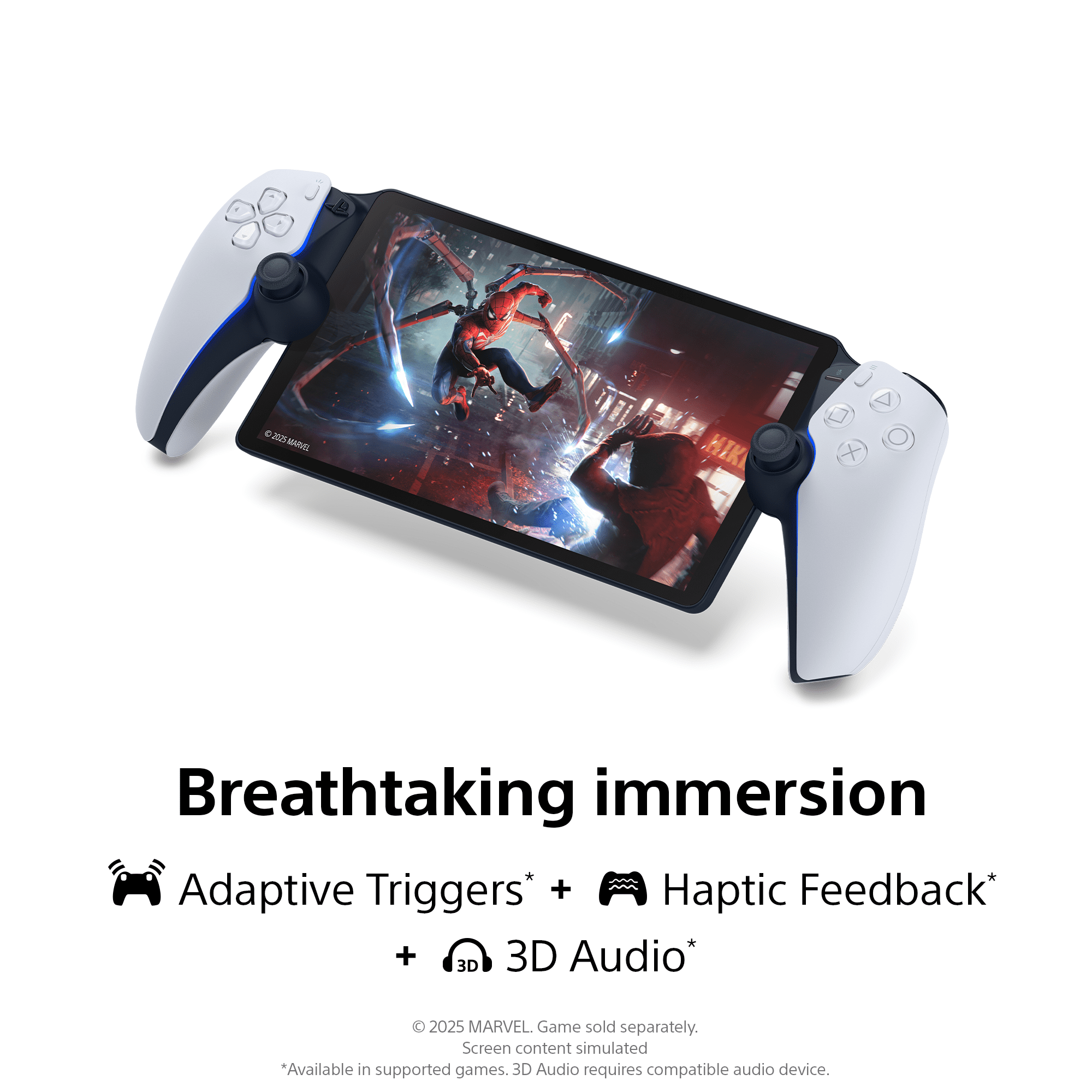 Elevate Your Gaming Experience with the Sony PlayStation Portal Remote Player for PS5 - Sleek White Design for Online Gaming and HD Streaming