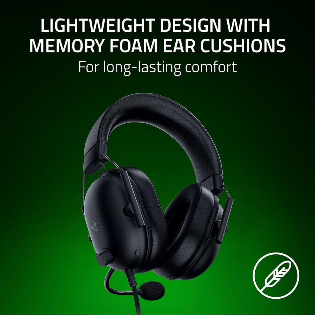 Blackshark V2 X Xbox Gaming Headset: 50Mm Drivers - Cardioid Mic - Lightweight - Comfortable, Noise Isolating Earcups - for Xbox Series X, Series S, PS5, PC, Switch via 3.5Mm Audio Jack - Black