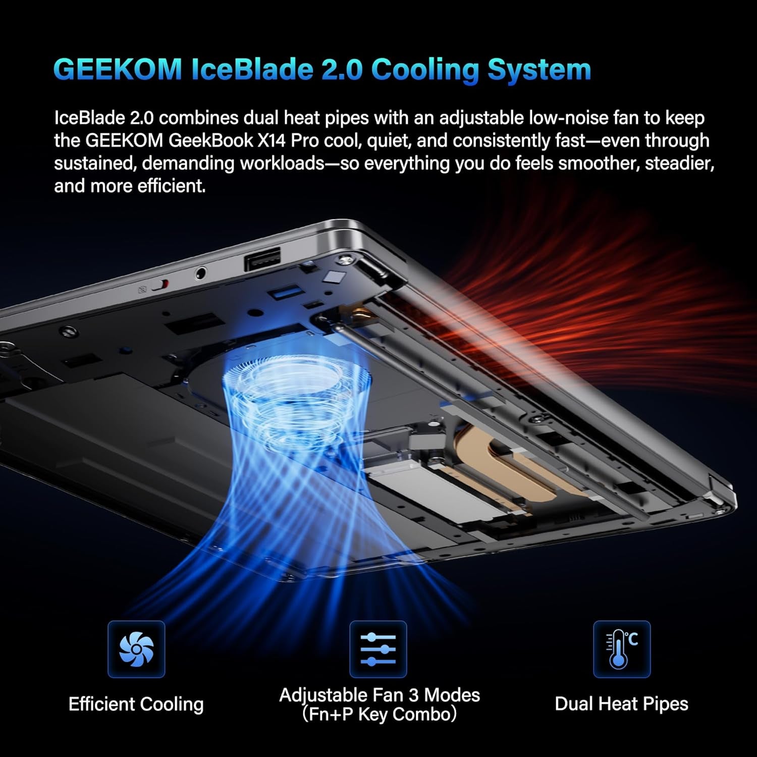 Geekbook X14 Pro Laptop, 2.2Lbs Ultra Thin 14" 2.8K OLED Laptop Computer, Ultra 9 185H, 32GB Lpddr5X 7500Mhz RAM 1TB SSD, up to 16 Hour, 2X USB4, Fingerprint, Hub, Copilot, Windows 11 Pro